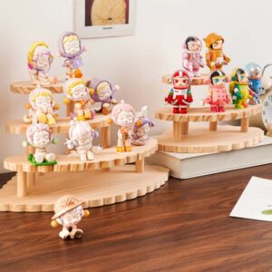 solid wood tiered display stand