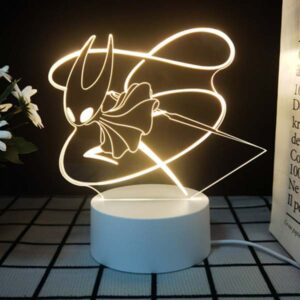 hollow knight 3d led night light: the ultimate birthday gift for gamers – cool bedroom decor