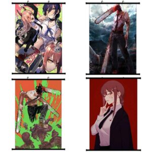 chainsaw man anime goods wall hanging
